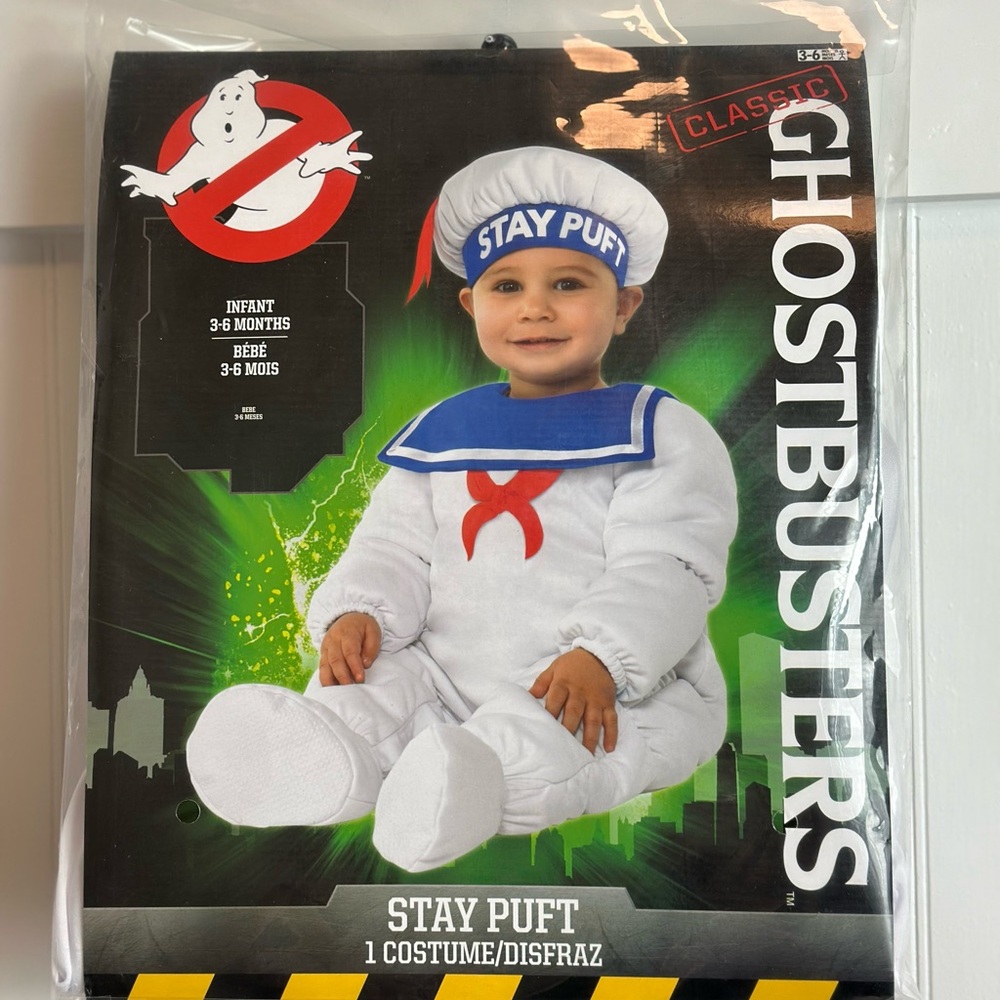 Ghostbusters Stay Puft Infant Costume 3-6 months